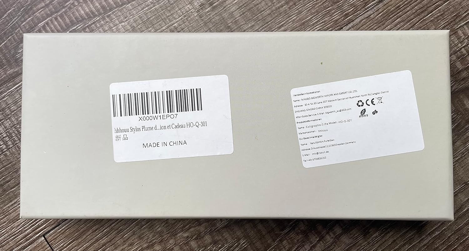 Hhhouu Calligraphy Set for Beginners Quill Pen and Ink Set Fancy Pens with Black Ink and 11 Nibs for Lettering,Drawing, Journaling, Signing, Invitation HO-Q-301