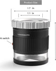 30X Loupe Magnifier,Adjustable Focal Length Magnifier,Foldable Jewelry Magnifier Glass for Textile Optical,Embroidery,Circuit Board,Coins,Etc.