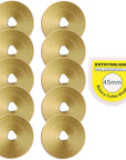 Titanium Coated Rotary Cutter Blades 45Mm 10 Pack Replacement Blades Quilting Scrapbooking Sewing Arts Crafts,Sharp and Durable