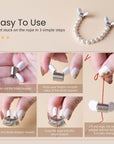 Bead Stopper, 8Pc Set, for Jewelry Making Creative Bead Line End to Prevent Beads from Falling (8Pcs)