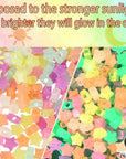 200 Pcs Glow in Dark Star Beads for Jewelry Making, Luminous Star Pony Beads Bulk with Box, 13Mm Star Beads Charms, Glow in Dark Beads for DIY Crafts Bracelet