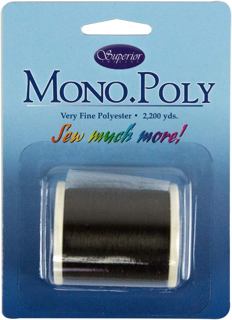 - Monopoly Reduced-Sheen Polyester Thread for Quilting and Invisible Applique, Smoke, 2,200 Yds.