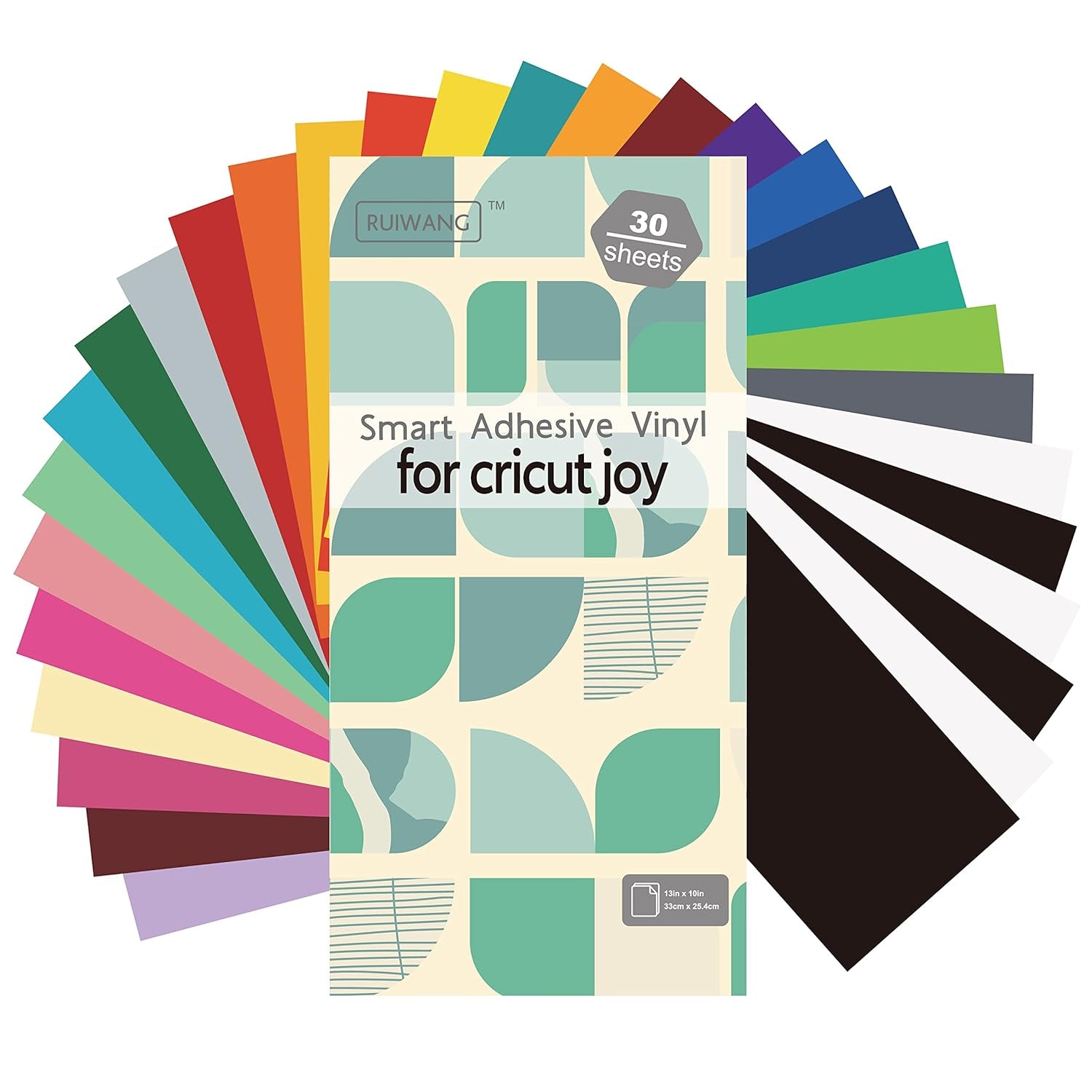 XINPOCUT Smart Adhesive Vinyl Permanent 30 Sheets(5.5X12In) 26 Colors - for Cricut Joy Vinyl for Decor Sticker,Accessories and Supplies,Outdoor, Car Decal, Decoration Vinyl