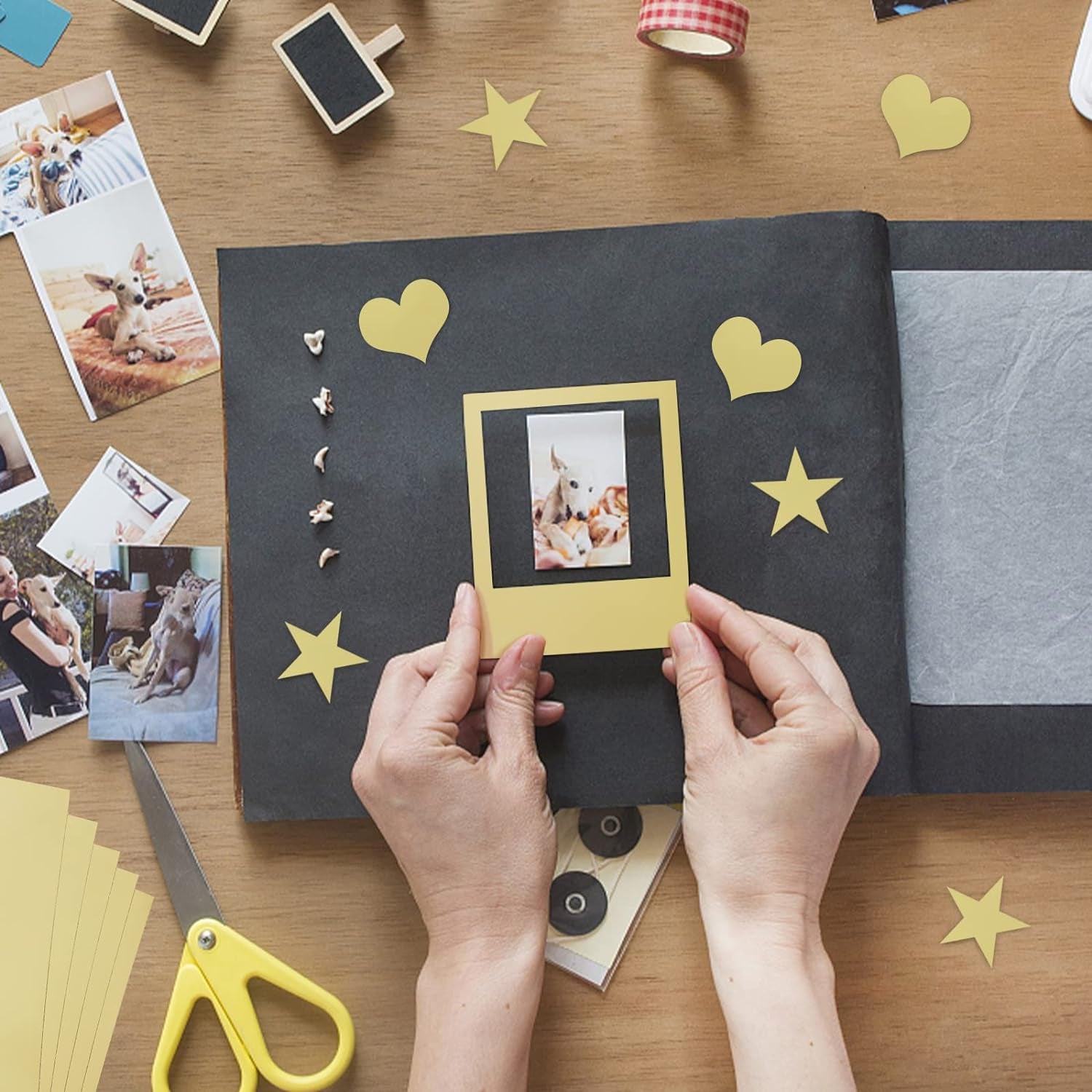 Cream Gold Metallic Paper Sheets 60 Pack Golden Foil Mirror Cardstock Shimmering Paper for Decorative, Weddings & Birthdays Invitations, Cardmaking & Paper Crafts Size 8.5" X 11"