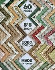 100% Cotton 50 PCS 8 X 8 Inches (20Cm X 20Cm) Softnes Cotton Fabric Bundle Squares for Quilting Sewing Fabric Squares for Craft Patchwork Fabric Set Turkish Quality (50 Solid Color Fabric Set)