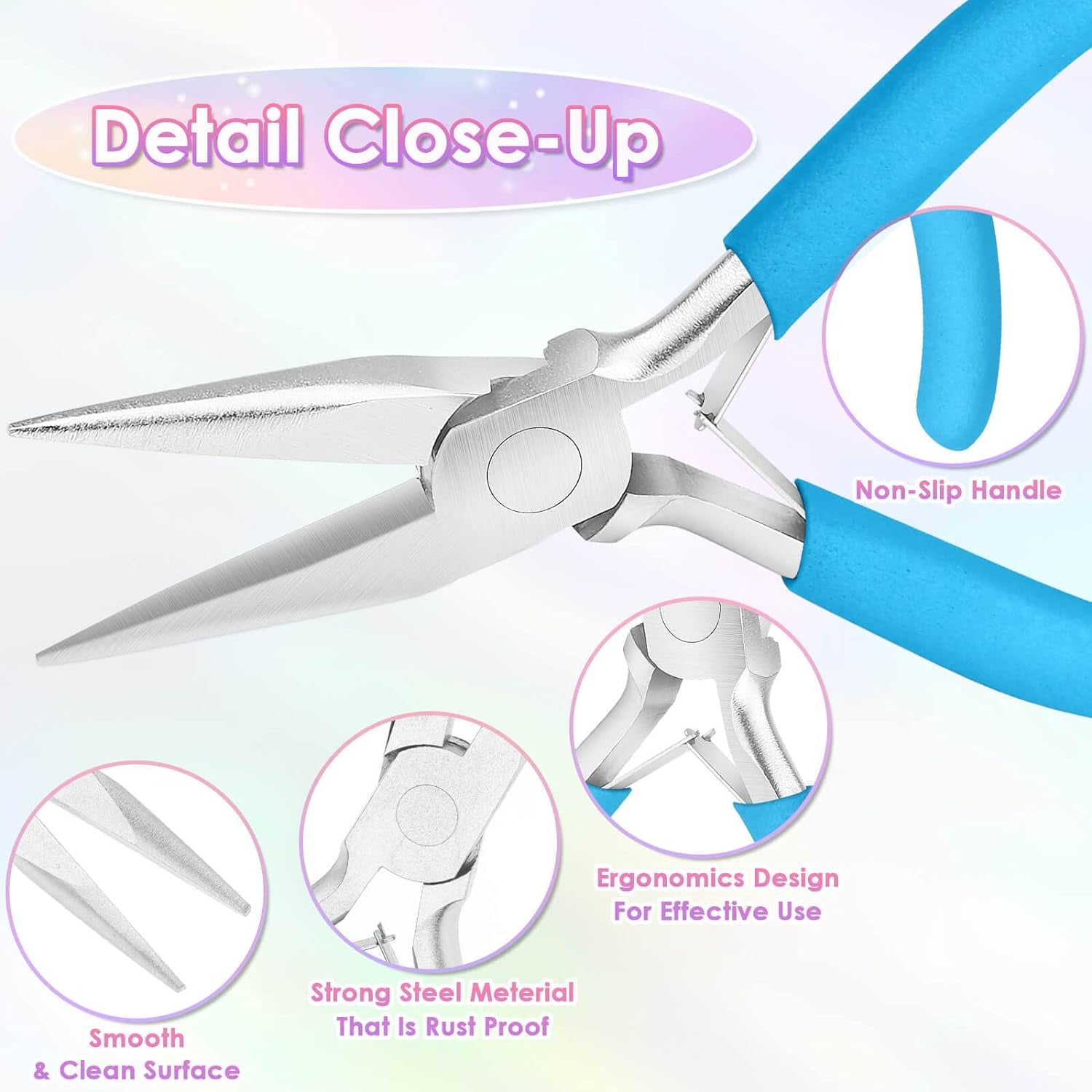 Jewelry Pliers Set - Needle Nose, round Nose and Wire Cutters for Jewelry Making, Repair and Crafts