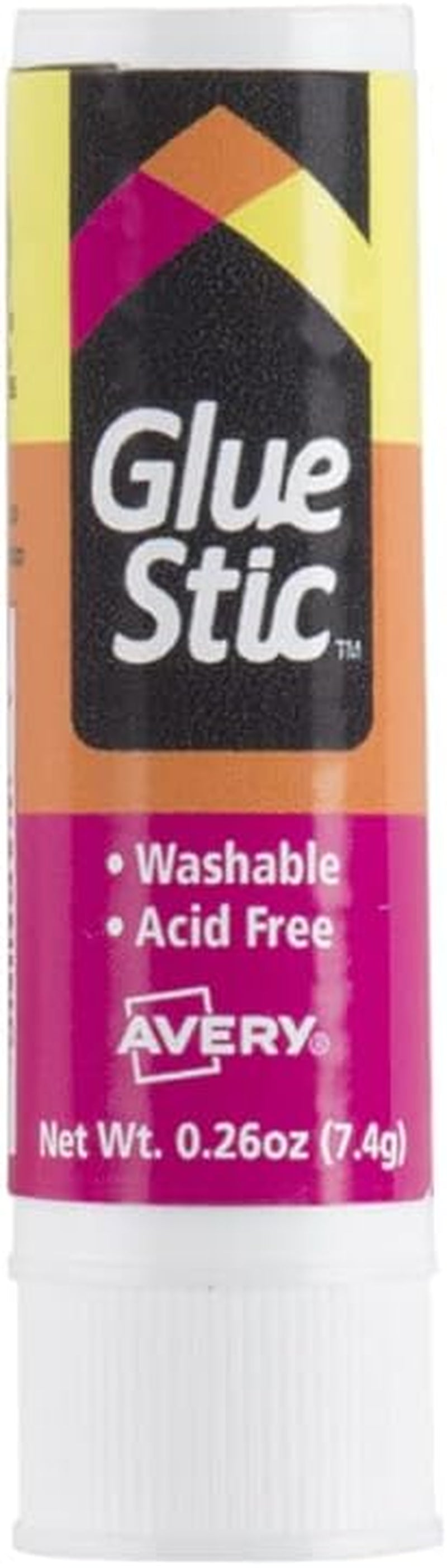 Glue Stic Value Pack, White, Washable, Nontoxic, 0.26 Oz., 18 Permanent Glue Sticks (98089)