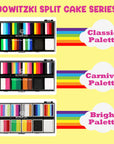 Face Paint Kit Professional Split Cake Face Painting Set for Kids Adults 12X10 Gm with Stencil One Stroke Non Toxic Rainbow Flora Dolphin Unicorn Flame Body Paint Halloween Christmas Makeup