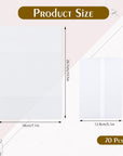 70 Pack Pre-Folded Vellum Jackets for 5X7 Invitations, Vellum Paper 5X7 for Invitations, Transparent Paper Vellum Envelopes for Wedding Invitations Wraps - Translucent Birthday Invitation Paper