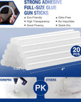 Mini Hot Glue Gun Kit, 20Pcs Hot Glue Sticks Included, Lightweight Hot Melt Glue Gun for Decoration, Craft, School Art, DIY, Home Repairs