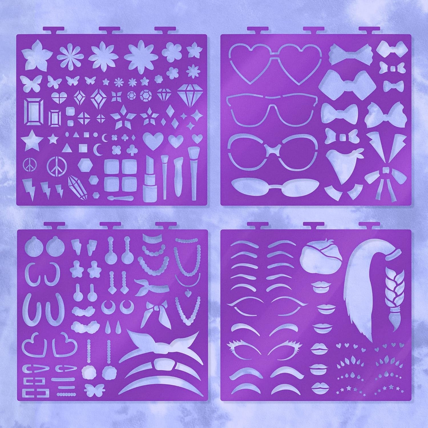 Make-Up & Hair Design Sketch Portfolio (11452) Sketchbook for Beginners, Sketchbook with Stencils and Stickers for Ages 6 and Up