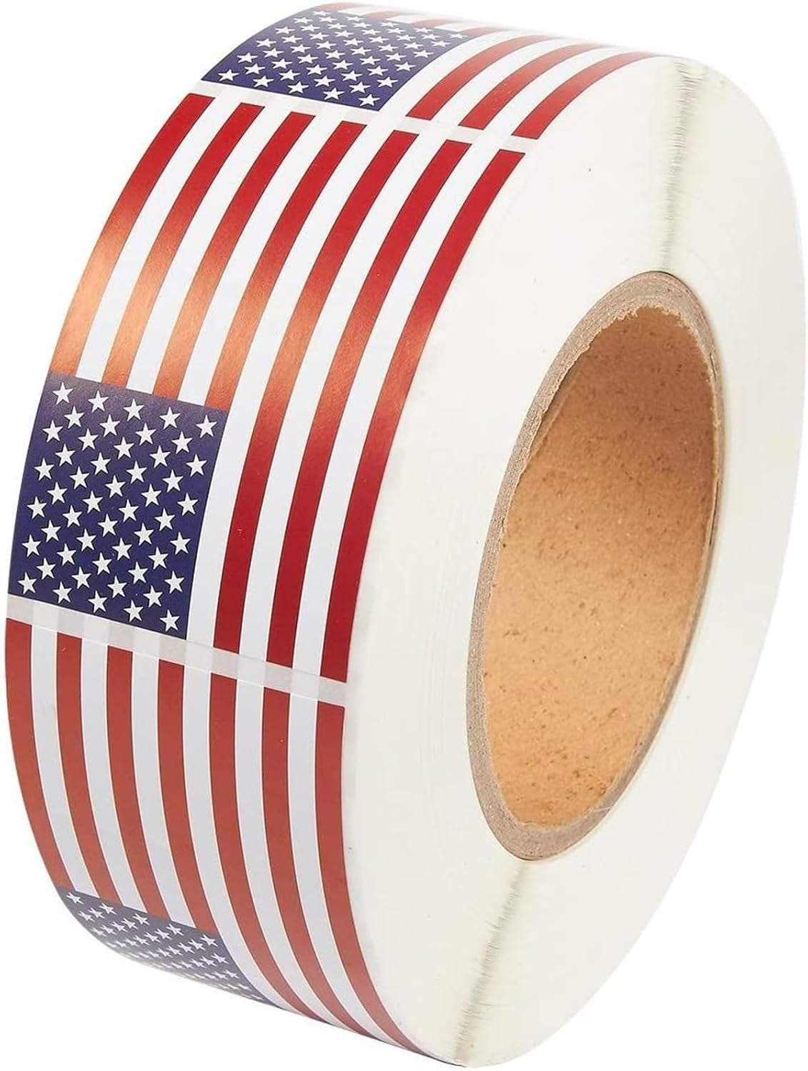1000 Piece American Flag Sticker Roll - 2 X 3 in Adhesive Flag Decals for 4Th of July, Memorial Day, Election Day, Scrapbooking, Gift Wrapping, Party Favors, and Crafts, Patriotic Decorations