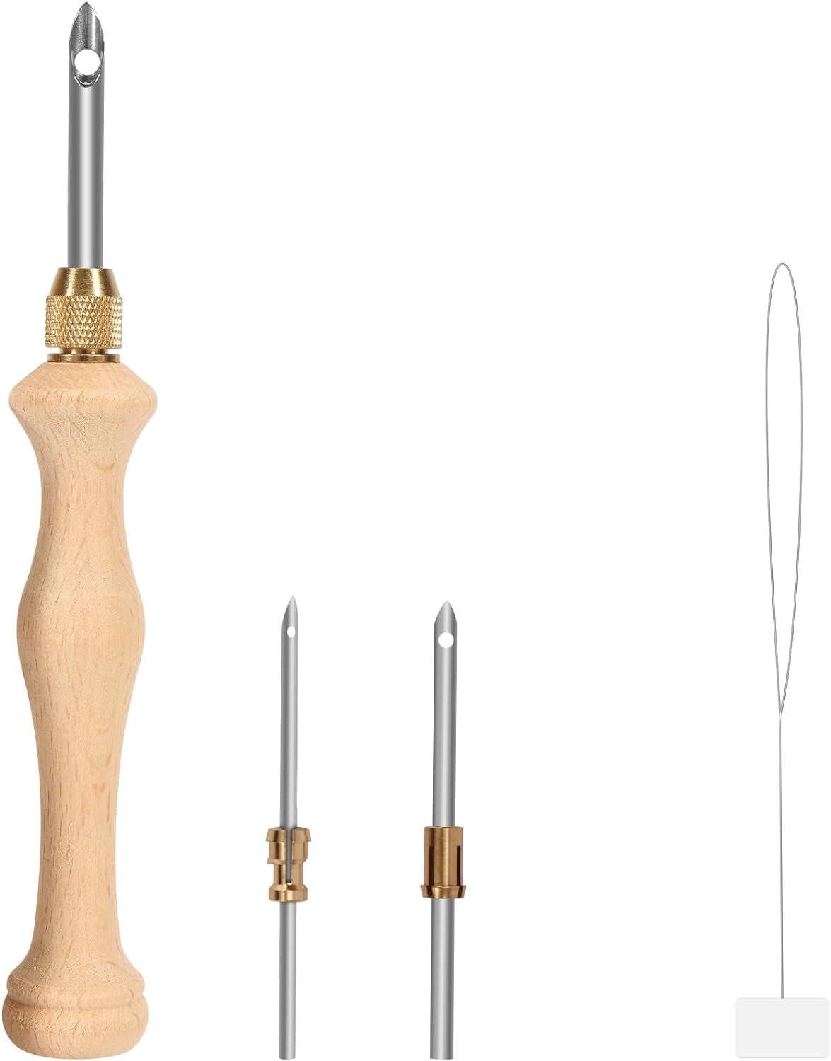 Punch Needle, Wooden Punch Needle Tool, Adjustable Embroidery Punch Needle Tool for Punch Needle, DIY Craft Stitching