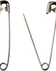 60PCS Large Safety Pins, Durable, Rust-Resistant Nickel Plated Steel Pins Size 4, 2.2Inch /55Mm