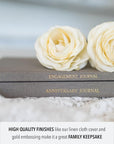 Wedding Anniversary Journal (Taupe, 189 Pages) by Duncan & Stone - Anniversary Book for Couple - Marriage Memory Book & Photo Album - Unique Wedding Gifts for Couple