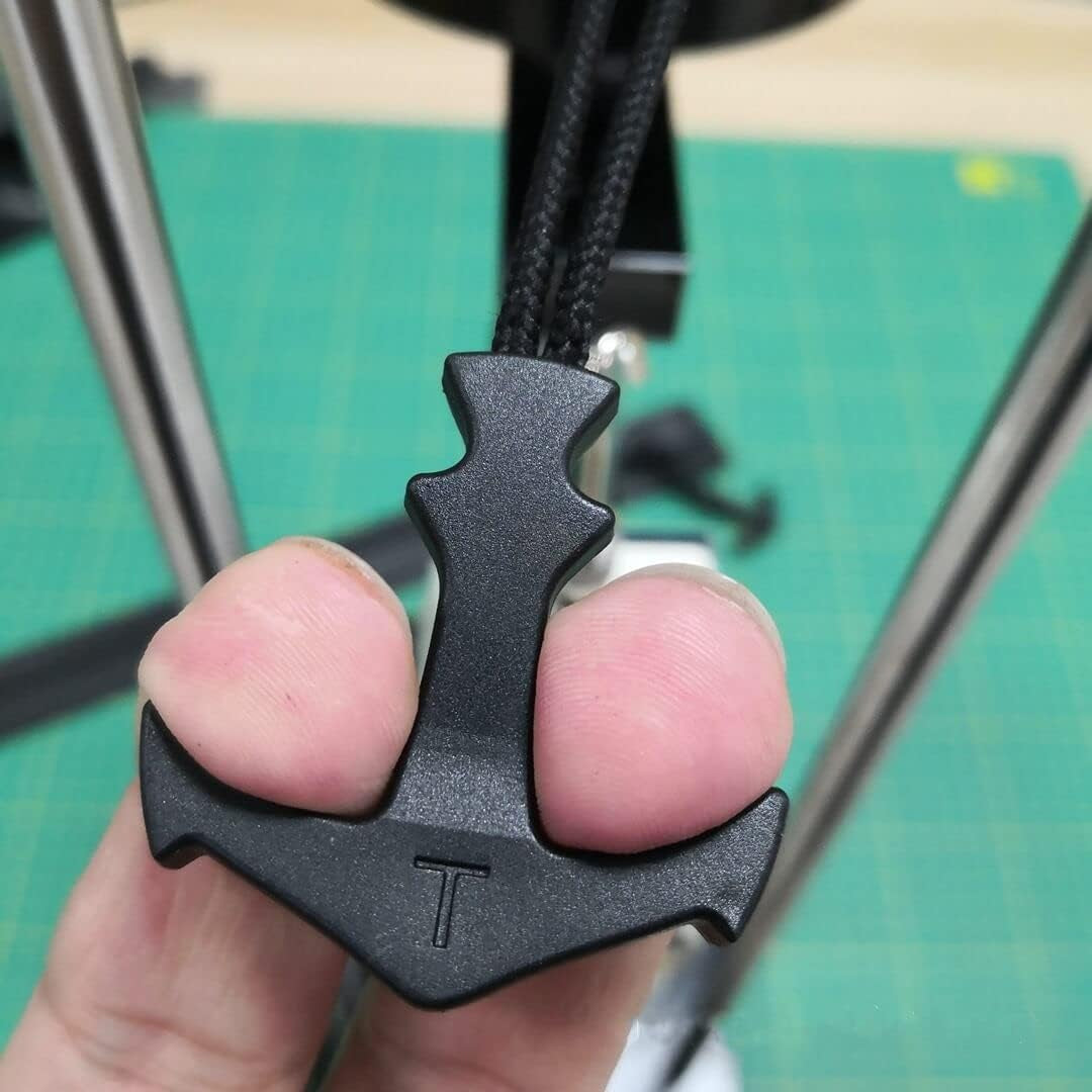 Heavy Duty Zipper Pulls,Zipper Extender,Replacement Paracord Zipper Pull,T Shape Large Size Tab Tags Extension Cord Fixer for Luggage,Backpacks,Jackets,Purses,Handbags Black 5Pcs