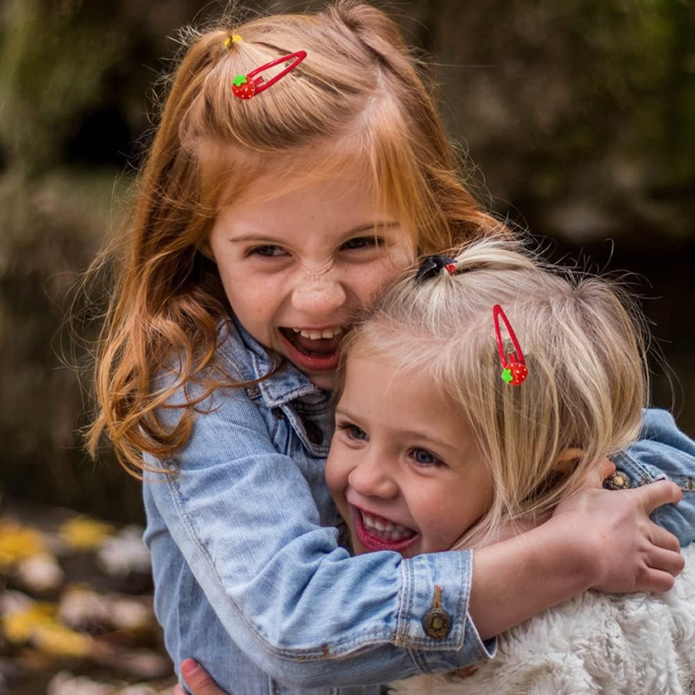 HWAQHDYL 50 Pcs Resin Strawberry Flat Back Cute Flat Back Charms Kids Scrapbooking Embellishment for DIY Craft Decors Hair Accessories Craft Making (B)