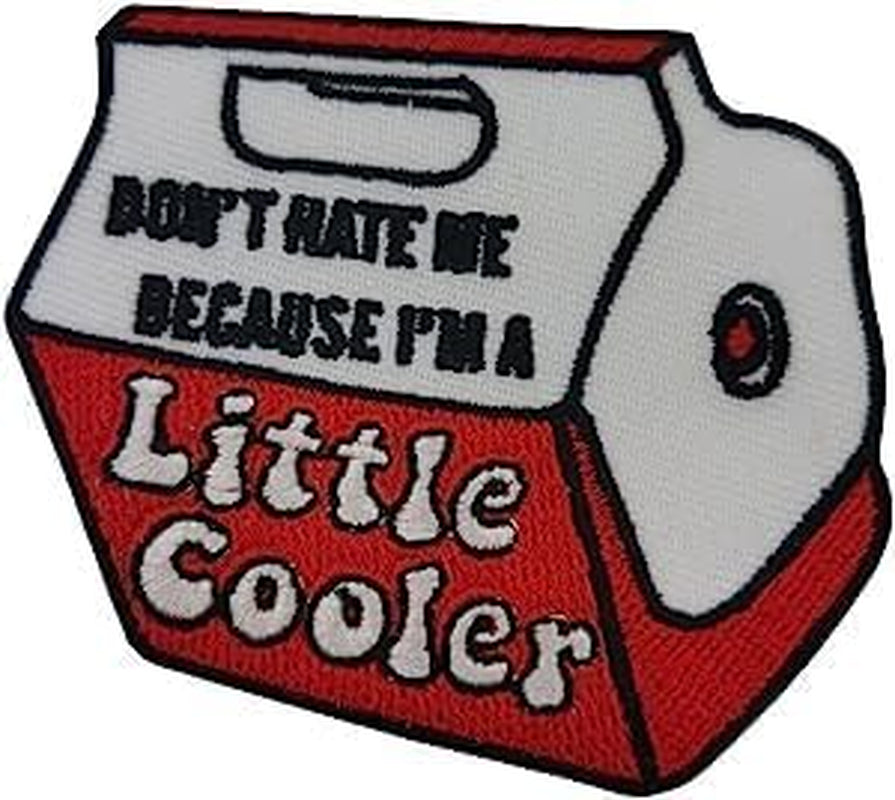 Don'T Hate Me Because I'M a Little Cooler Embroidered Patch Iron on Sew on Words Patch DIY Accessory Punk Skull Cool Patches for Backpacks Jackets Clothes