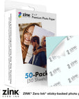 2"X3" Premium Instant Photo Paper (50 Pack) Compatible with Polaroid Snap, Snap Touch, Zip and Mint Cameras and Printers, 50 Count (Pack of 1)
