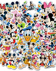 50Pcs Hot Disney Mickey Mouse Stickers for Water Bottle Cup Laptop Guitar Car Motorcycle Bike Skateboard Luggage Box Vinyl Waterproof Graffiti Patches JHSL