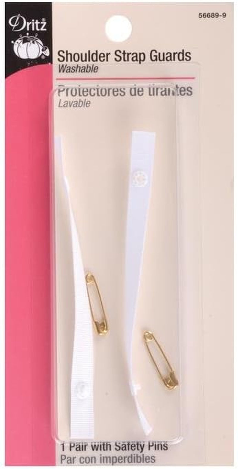 56689-9 Shoulder Strap Guards, Small, White