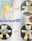 Acrylic Memory Bear Template Ruler Set with Detailed Instructions, Sewing Patterns for Beginners, Teddy Bear Quilting Templates (Sitting Height 6In)