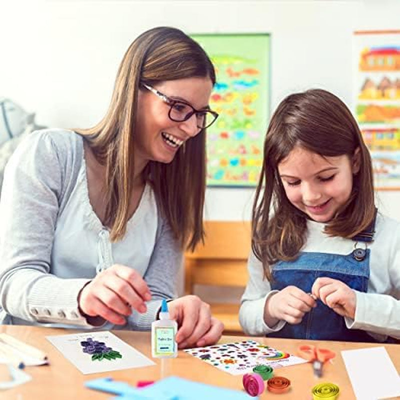 Beginner'S Quilling Kit for Kids and Adults, DIY Craft Kit for Kids and Adults, Paper Quilling Kit for Beginners with Tools, Instructions &amp; Storage Box, Makes 10+ Fun Projects