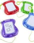 12 Mini Drawing Board for Kids (12 Pack) Bulk Backpack Keychain Clip Drawing Boards, Erasable Doodle Sketch and Writing Pad Stocking Stuffers for Boys & Girls by