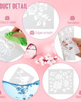 60 Pcs 6X6 Inch Flower Stencils for Painting on Wood Reusable Floral Stencils Bird Wall Stencil Butterfly Leaf Drawing Template DIY Craft Summer Stencils for Painting on Wood Wall Canvas