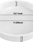 12" round X 2" Deep Large Tray Mold, Shiny Silicone Tray Board Table Clock Mold for Epoxy Resin Casting, Floral Preservation Bouquet Resin Mold