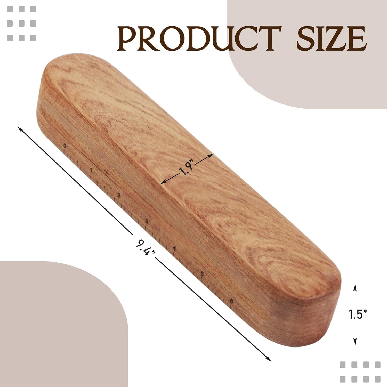 Tailors Clapper for Quilting, Hard Wood Professional Multipurpose Durable for Seam Ironing, Flattening Tool. Great for Setting Fabric Folds, Accenting, Clothing Wrinkle Sewing.