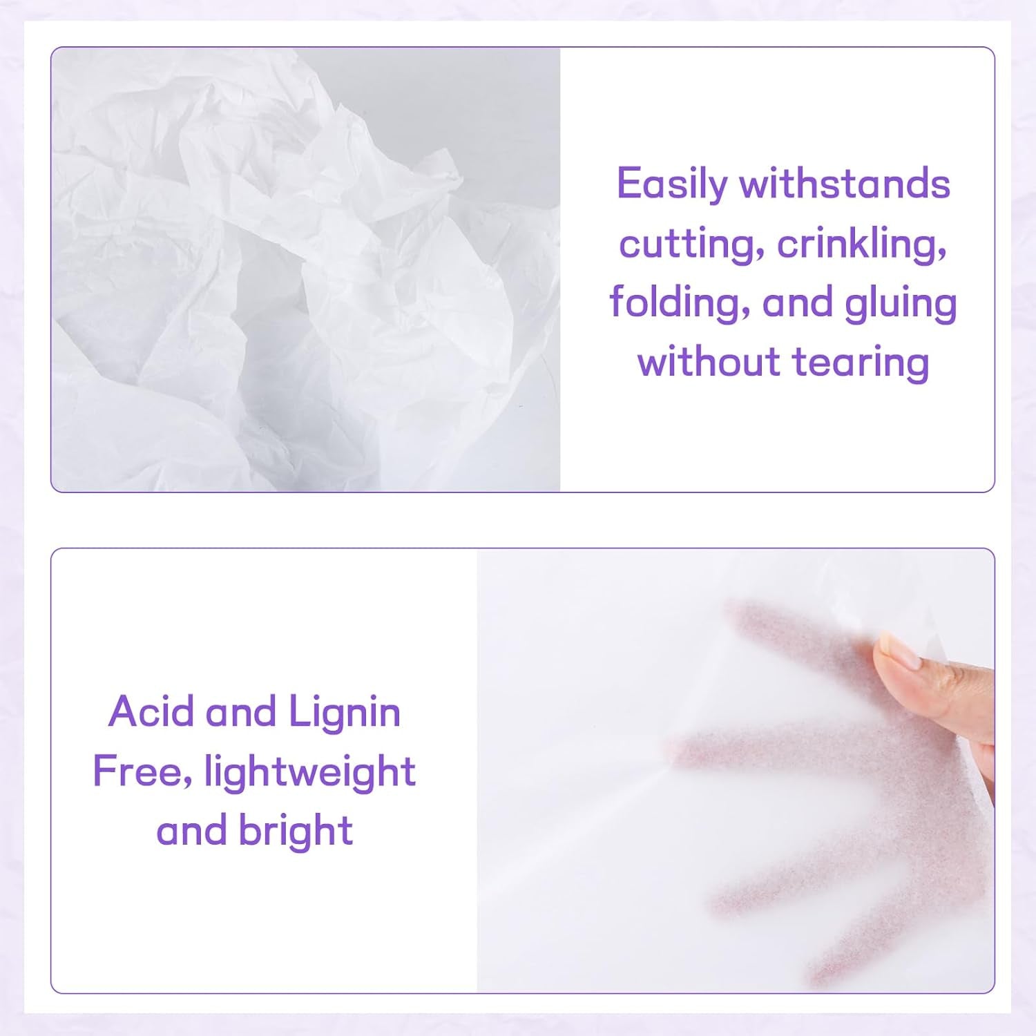 32 Sheets 24" X 36" White Tissue Paper for Gift Bags, Acid Free Tissue Paper for Storage, Tissue Paper Bulk for Packaging, Holiday, Birthday, Wedding, Christmas and DIY Crafts