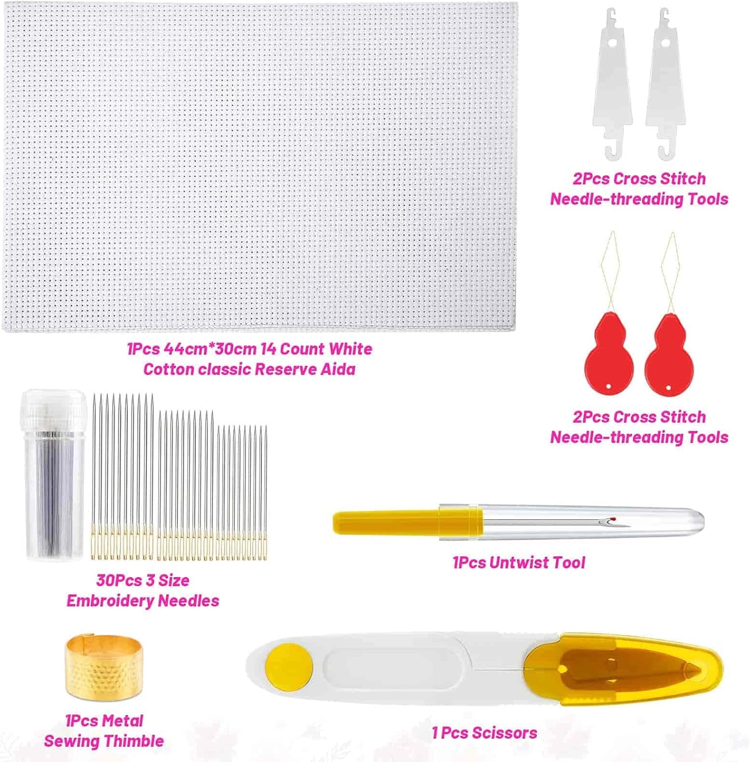 146 Pcs String Bracelet Making Kit Embroidery Floss with Organization Box Including 108 Colors Cross Stitch Thread Bracelet String and 38 Pcs Tools for Friendship Bracelet String Making