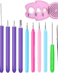 12 Pack Paper Quilling Tools Slotted Kit, Different Sizes Rolling Curling Quilling Needle Pen Paper Cardmaking Project Tools Set