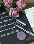 Wax Seal Pen Kit,  4 Pieces Metallic Pen for Decorating Sealing Stamp Wedding Invation Seals