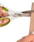 16935 8-Inch Heavy-Duty Lefty Carbo-Titanium Scissors for Office and Home, Straight (16935)