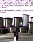 10PCS Tumbler Shields for Epoxy Tumbler, Silicone Tumbler Protector for Resin Paint,Cup Silicone Insert Paint Spray Shield, Epoxy Resin Cup Protector Clean Rims DIY Glitter Epoxy Tumblers (10)