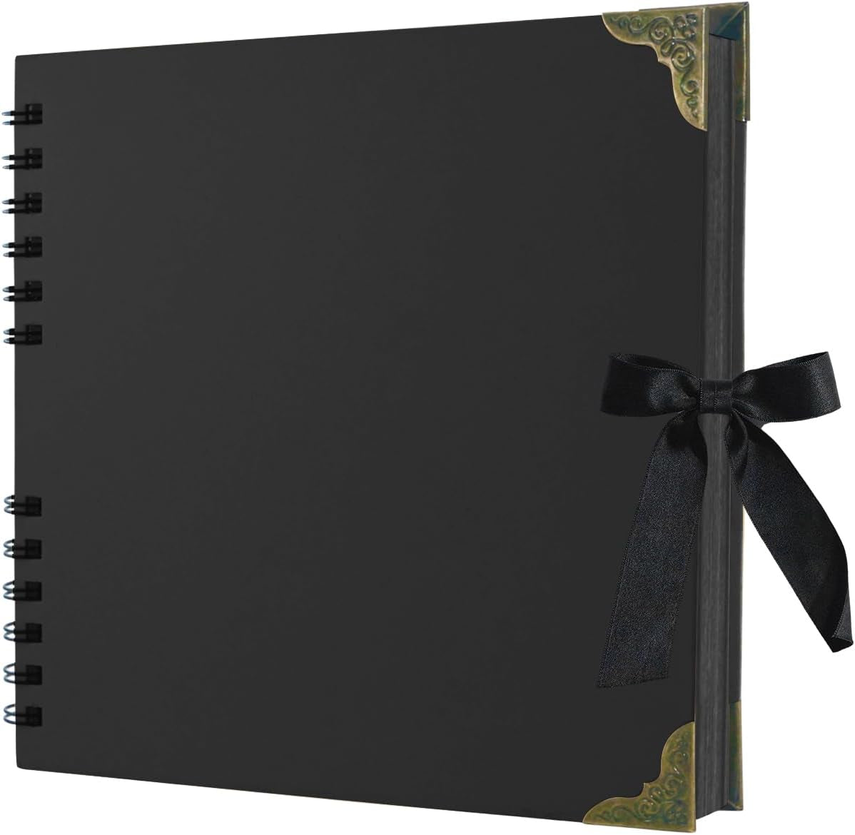 Scrapbook Album, 8 X 8 Inch Scrap Book, 60 Brown Blank Pages Scrapbooks, Hardcover Photo Album Scrapbook, Kraft Paper Memory Book, Traveling, Birthday & Holiday Gifts.