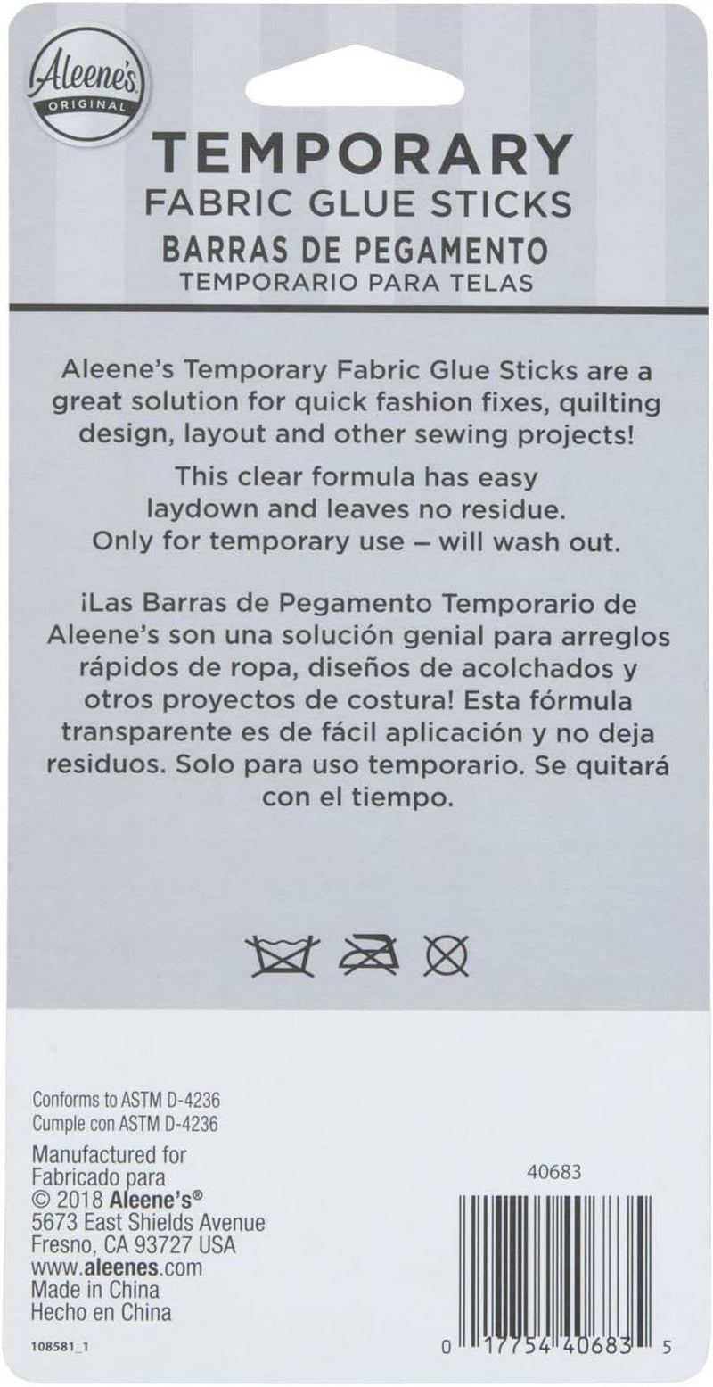 Temporary Fabric Glue Sticks 2/Pkg.28Oz