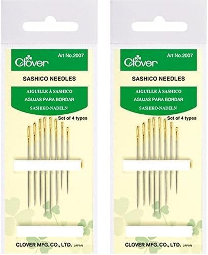 Sashico Needles-Assorted Sizes 8/Pkg, #134, Sliver