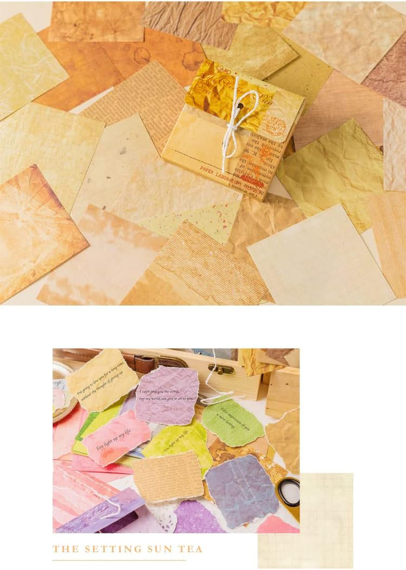 Vintage Scrapbook Paper Pack - 600 Sheets Colorful Decorative Paper Aesthetic Stationery Journaling Supplies Scrapbooking Paper for Writing Drawing Travel Journal DIY Art Craft, CB-701