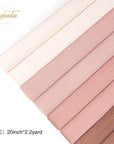 8 Rolls Rose Gold Premium Crepe Paper Rolls for DIY Gift Wrapping Paper Crafts Birthday Wedding Holiday Paper Flower, 20 Inches Wide by 6.56 Ft Long, 4 Colors