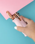 - Crop-A-Dile Eyelet Setter and Snap Punch, Pink Comfort Handle, for 1/8 or 3/16 Inch Holes, Grommet and Embelishment Crafting Puncher for Paper, Fabric, Leather, Plastic, and Metal