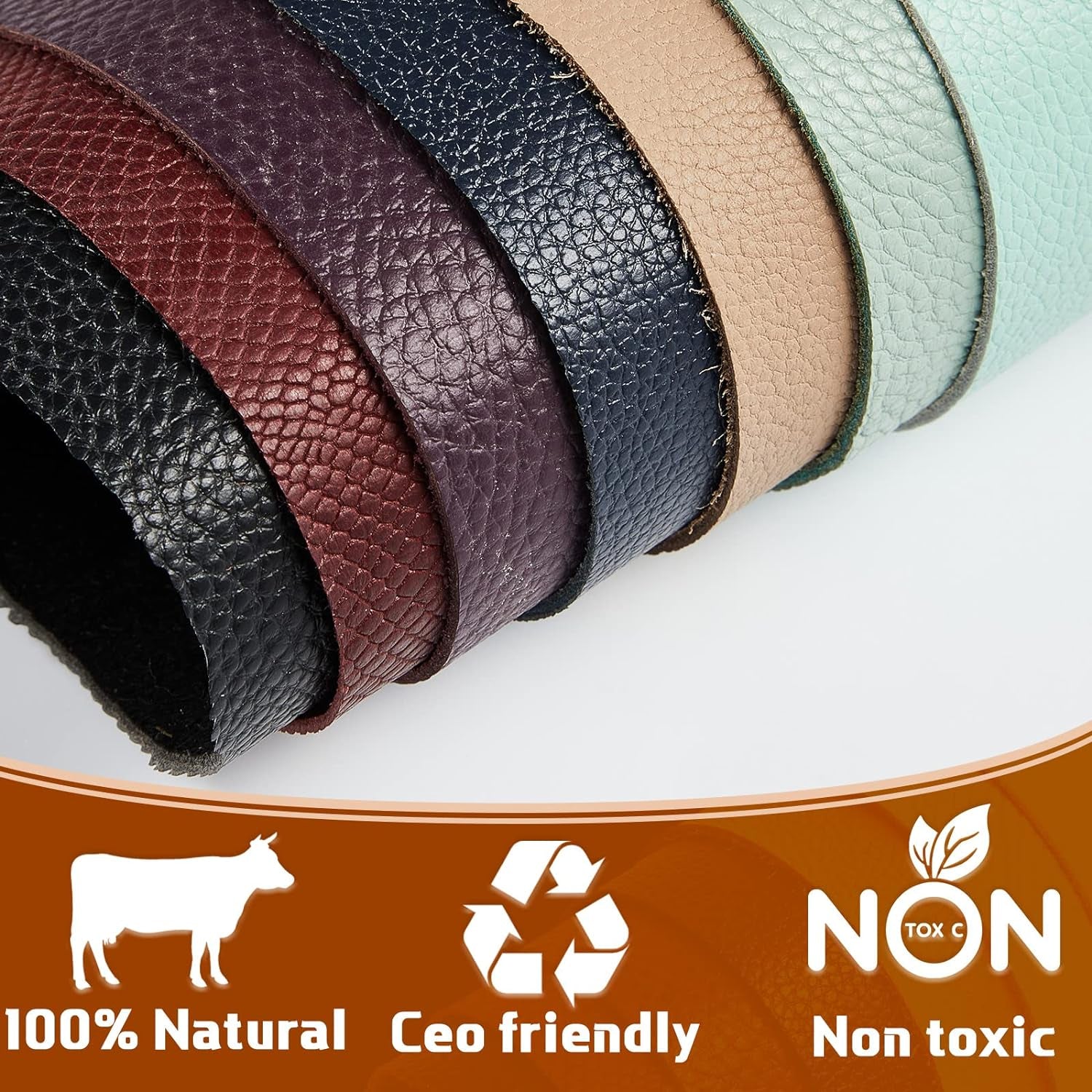 30 Pcs Genuine Leather Sheets for Craft 12 X 7.8 Inch Tooling Leather Material Leather Scraps Jewelry Leather Working 5Lb