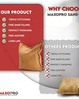 10” Metal Stamping Sand Bag – Premium Suede Leather Square Metal Forming Sandbag – Triple Stitched Jewelry Sand Bag for Jewelry, Metal Stamping, Chasing, Engraving & Wire Forming