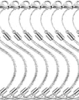 Stainless Steel Necklace Extender Chain Adjustable Silver Necklace Chain Extender with Lobster Clasp for Necklace Bracelet Jewelry Making(5 Pcs)
