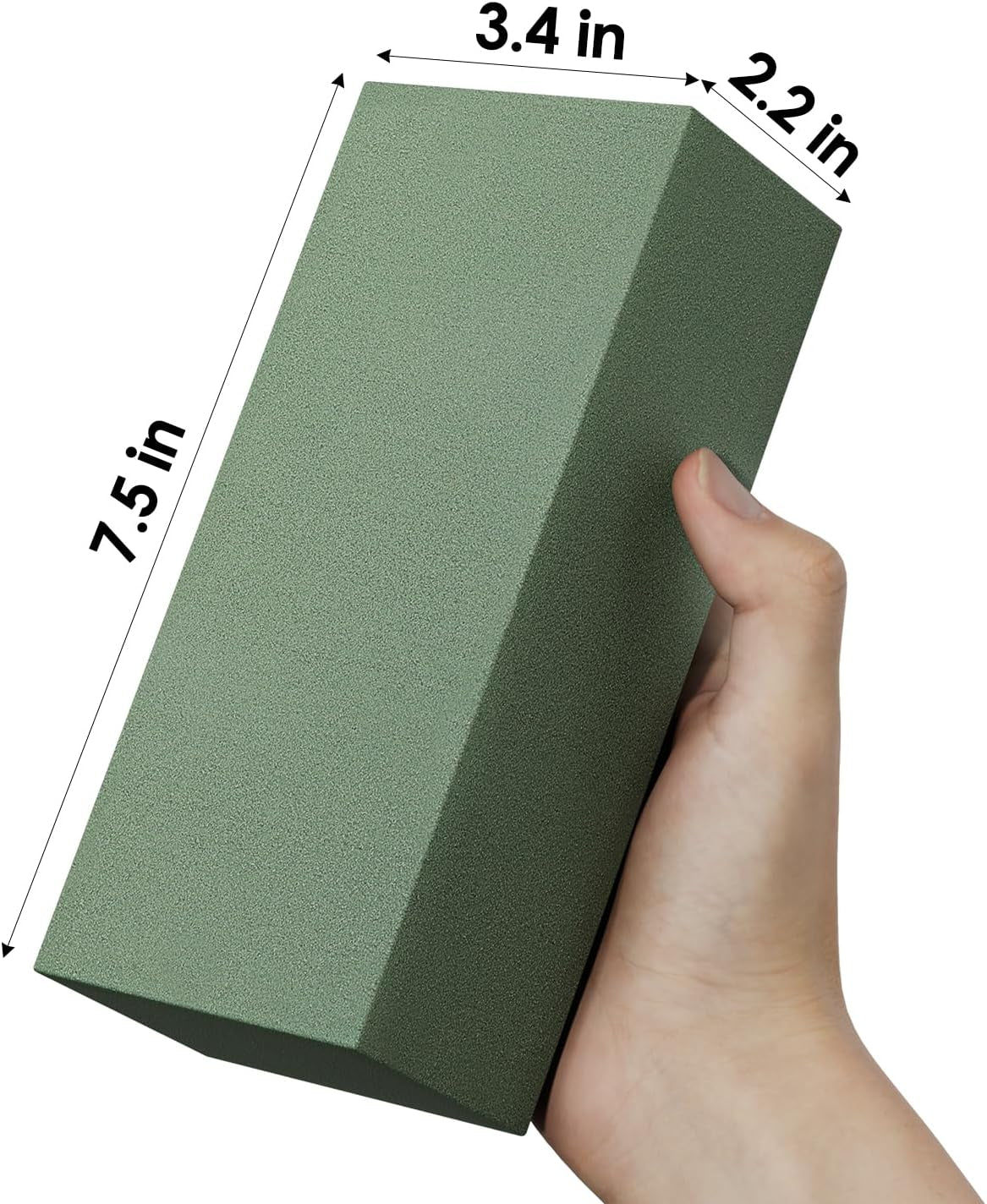 Floral Foam Blocks, Flower Foam 3 Pack, 7.5 * 3.4 * 2.2In Green Foam for Flower Arrangement Dry &amp; Wet Floral Foam for Fresh Flowers Artificial for Diys, Arts, Crafts &amp; Weddings