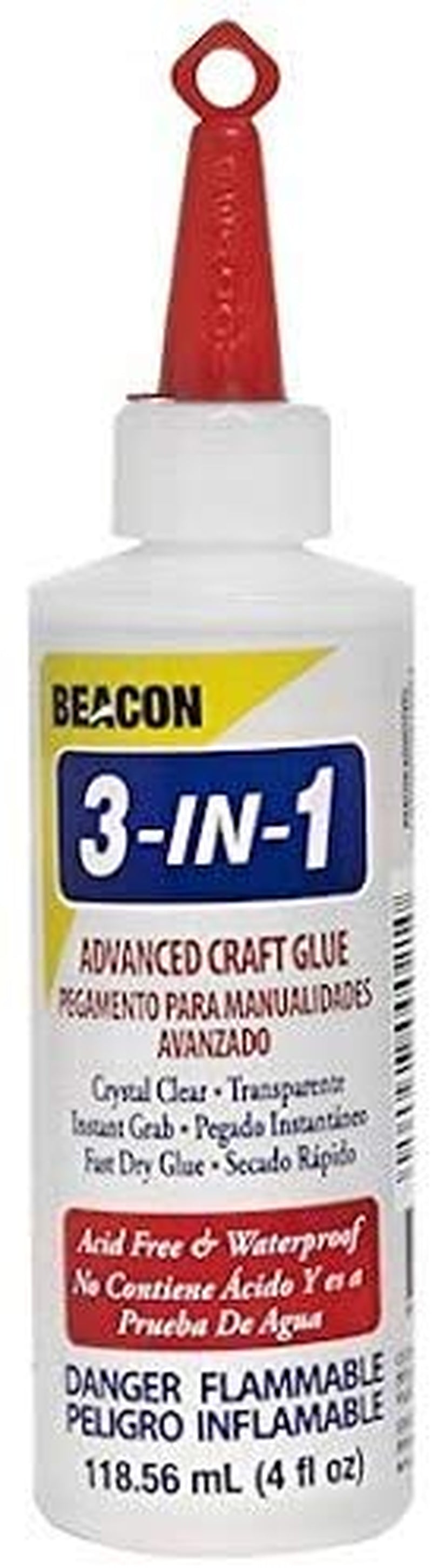 Beacon 3-In-1 Advanced Crafting Glue, 4-Ounce, 2-Pack