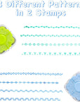 Bullet Journal Roller Stamps, 4 Different Patterns in 1 Craft Stamps for Toddlers, Kids, Planner, Journaling, Card Making, Scrapbook Supplies. Invite Your Creativity&Making It from Drab to Fab