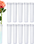 Floral Water Tubes 2.8 Inch Plastic Water Tubes for Floral Flower Vials with Caps for Flower Arrangement Decoration (Clear, 20 Pcs)